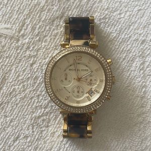 Tortoise Michael Kors Watch